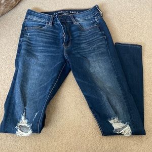 American Eagle Long Skinny Jeans Dark Wash Tall